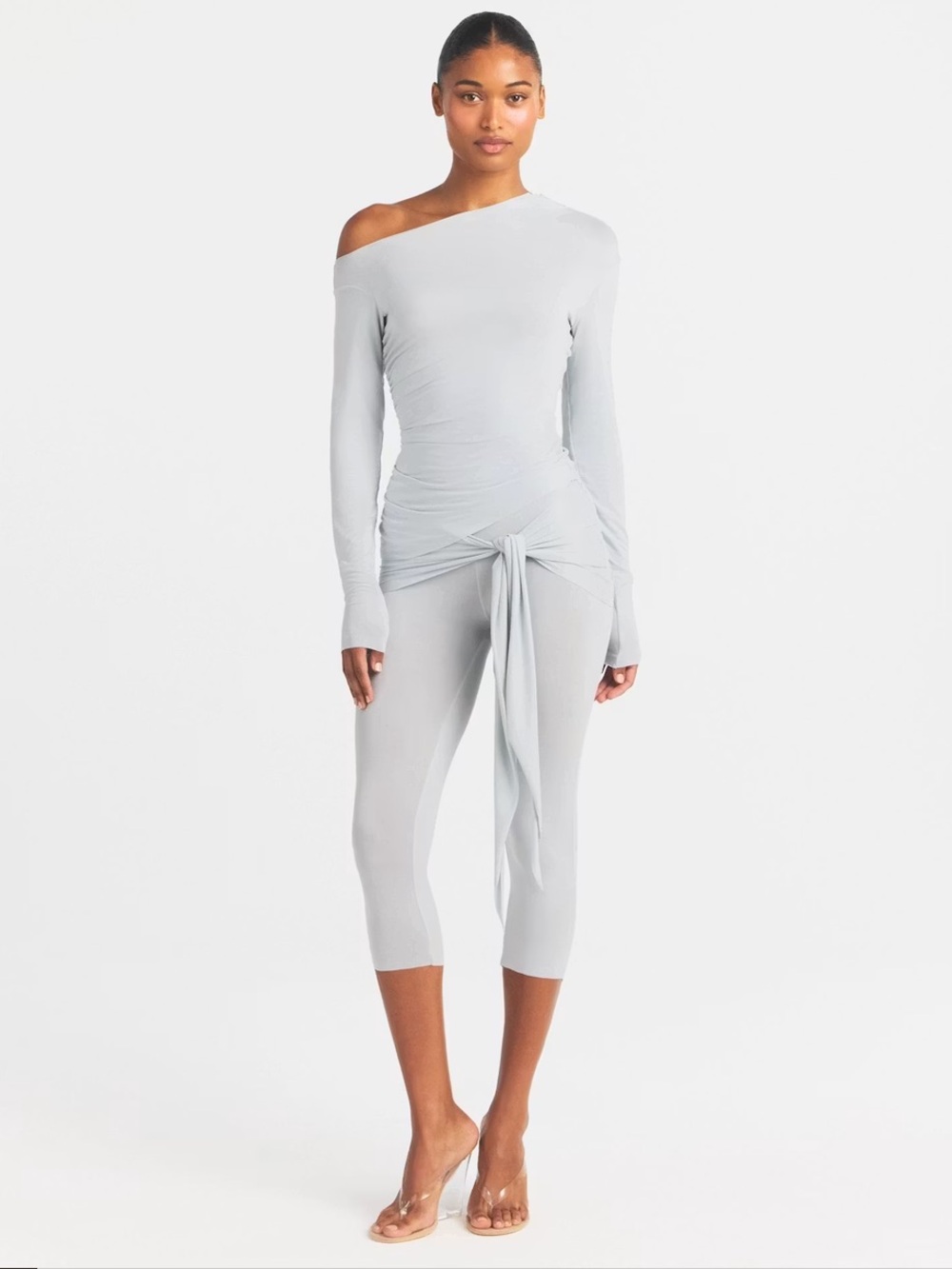 SKIMS Cupro Jersey Wrap Capri